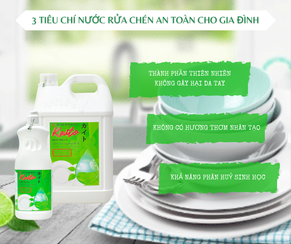 3 bước làm vệ sinh phòng bếp sạch sẽ, an toàn với sản phẩm hữu cơ Nano Kaito